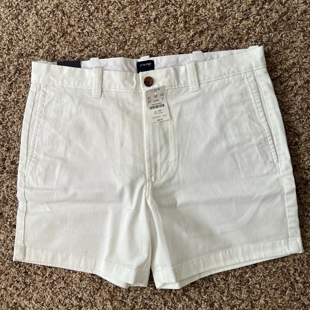 J. Crew Men's 5" White Shorts size 31